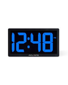 10-inch LED Digital Clock with Auto Dimming Brightness-Blue