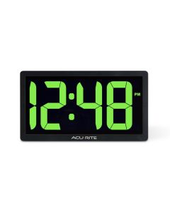 10-inch LED Green Digital Clock with Auto-Dimming Brightness - AcuRite Clocks