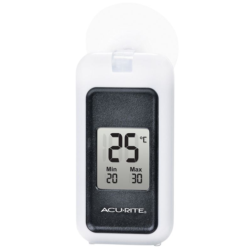 AcuRite Termómetro digital con temperatura interior, exterior y altos y  mínimos diarios (00424CA), color blanco – Yaxa Store