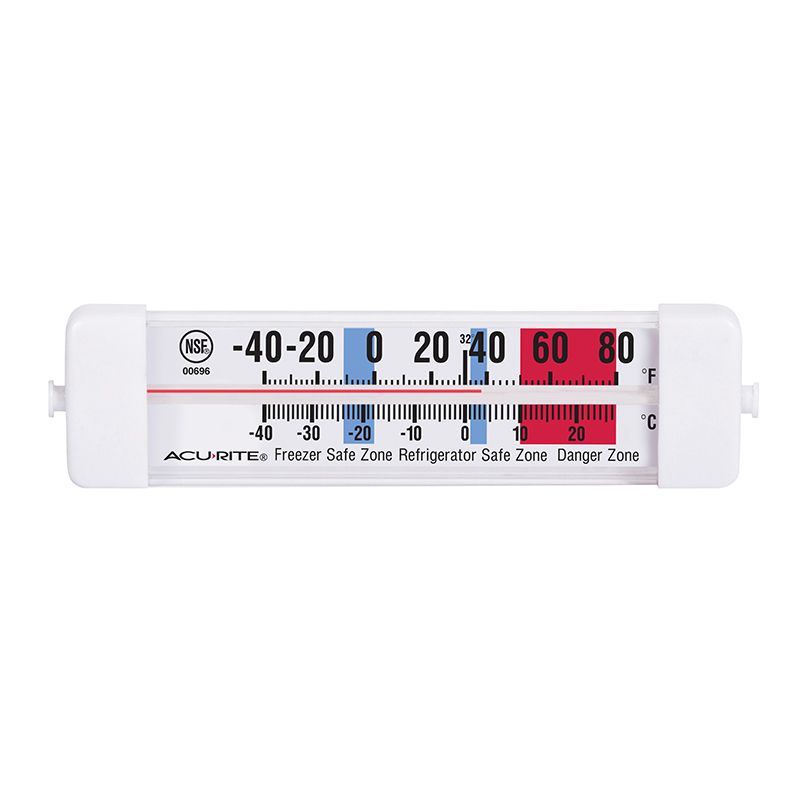Acurite - Digital Fridge and Freezer Thermometer - White