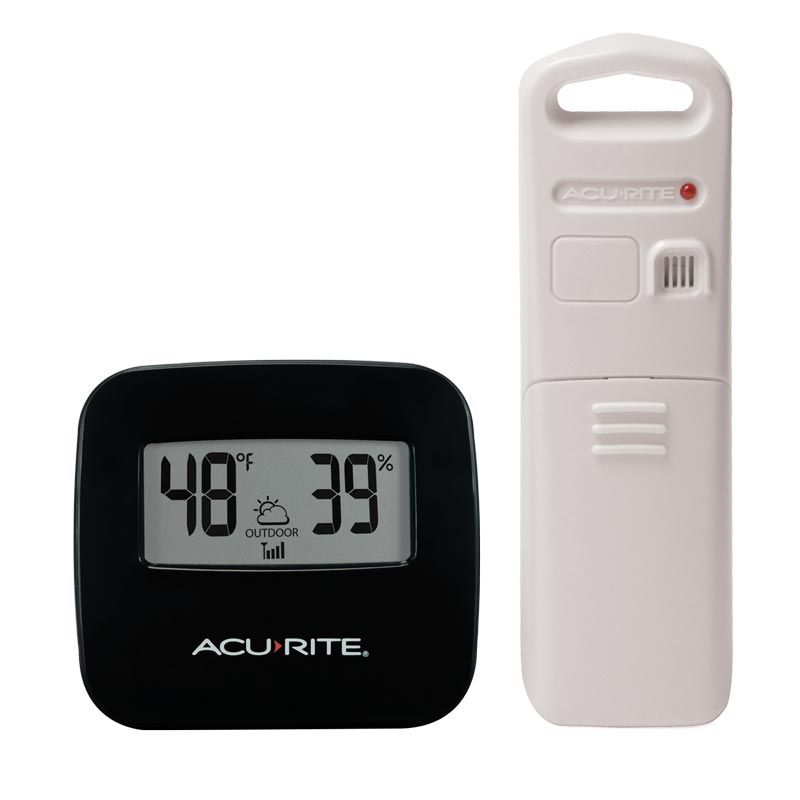 Acurite Wireless Clock Indoor & Outdoor Thermometer