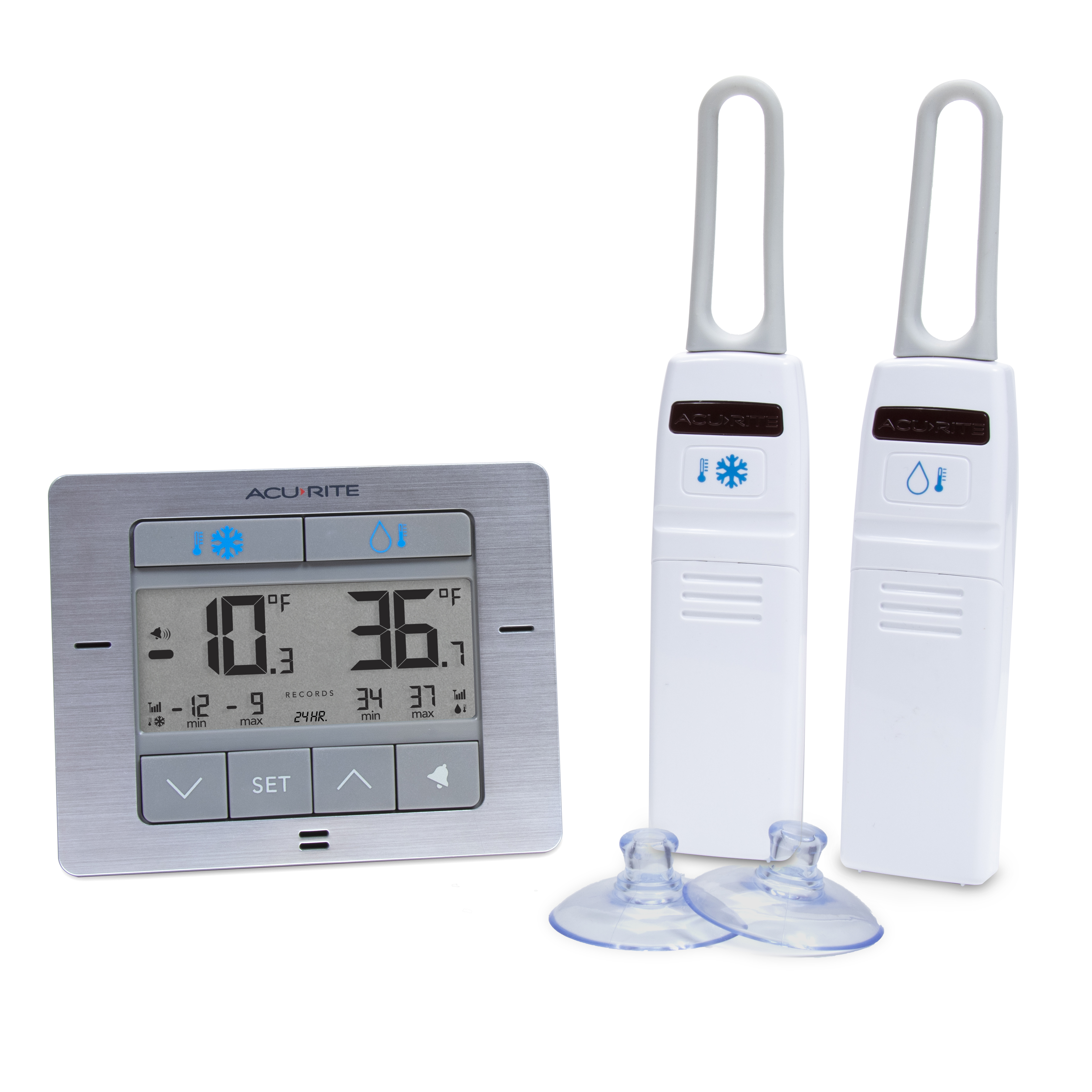 Acurite - Digital Fridge and Freezer Thermometer - White