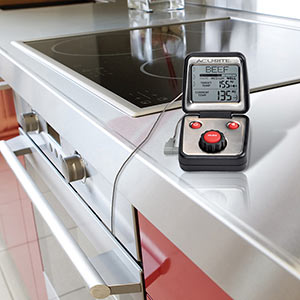 AccuTemp Wired Meat Thermometer with Stainless Steel Probe and  pre-Programmed doneness Settings