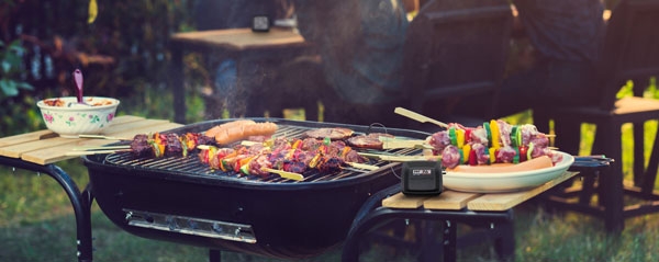 Digital Meat Thermometer with Wireless Display and Time Left to Cook