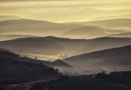 Fog in a valley